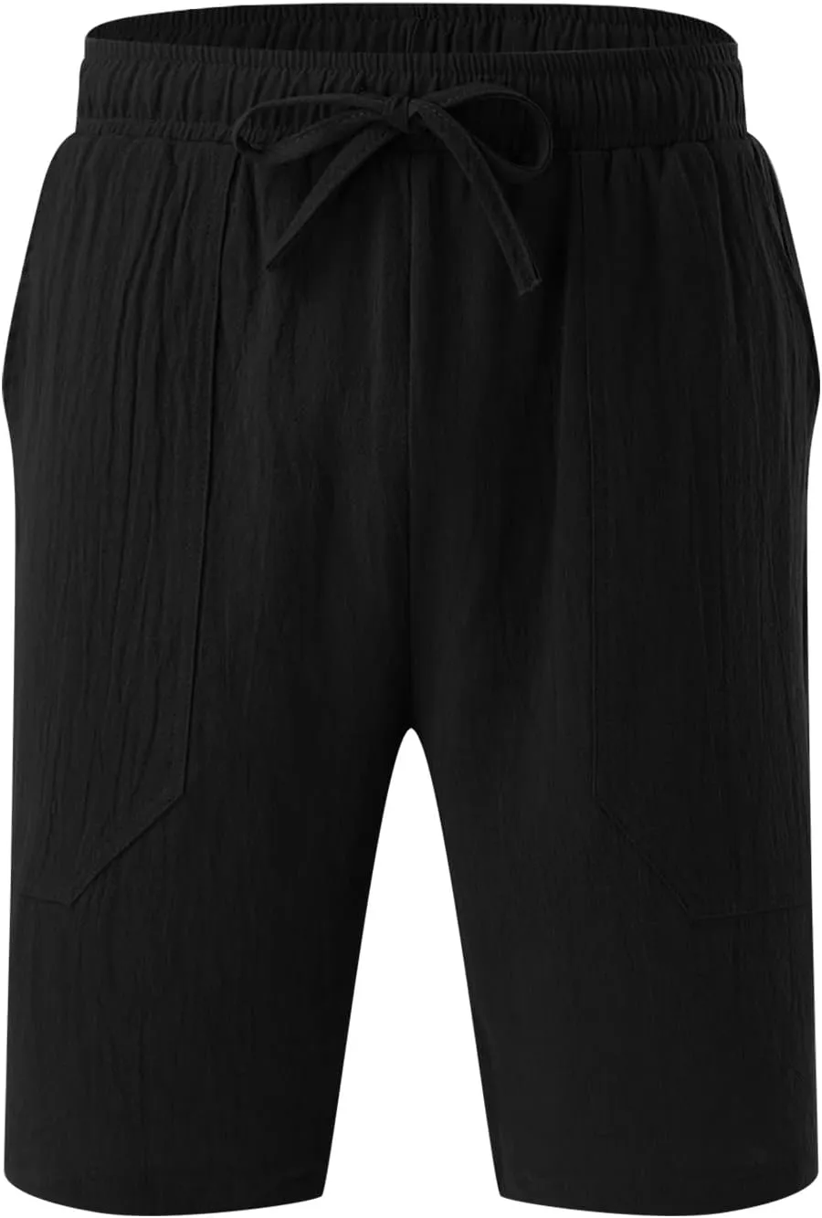 Linen Shorts for Men Pull On Lounge Bermuda Shorts Casual Gym Workout Shorts Plus Size Joggers Athletic Shorts