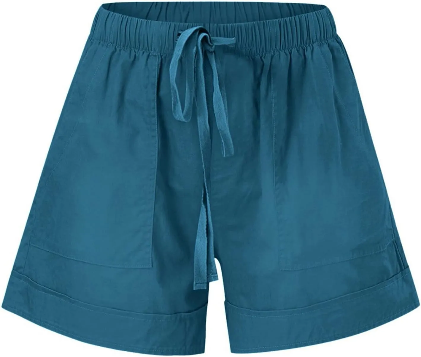 Linen Shorts for Women Casual Summer Summer Shorts Beach Holiday Stylish Drawstring Lounge Shorts with Pockets