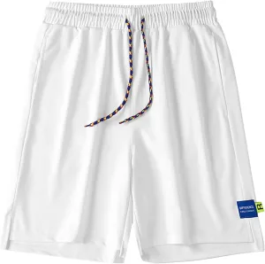 Loose Fit Lounge Shorts Men's Workout Cotton Shorts Big and Tall Gym Shorts Athletic Shorts Lightweight Summer Shorts