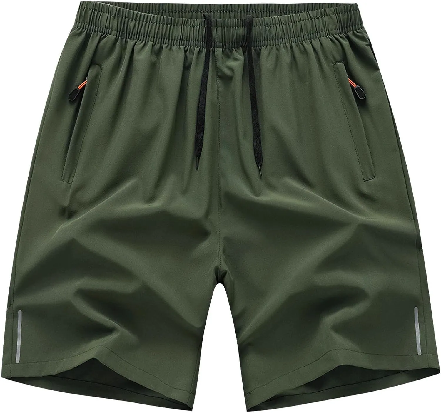 LOUECHY Men's Running Shorts Lightweight Quick Dry Workout Shorts Gym Athletic Shorts with Zipper Pockets