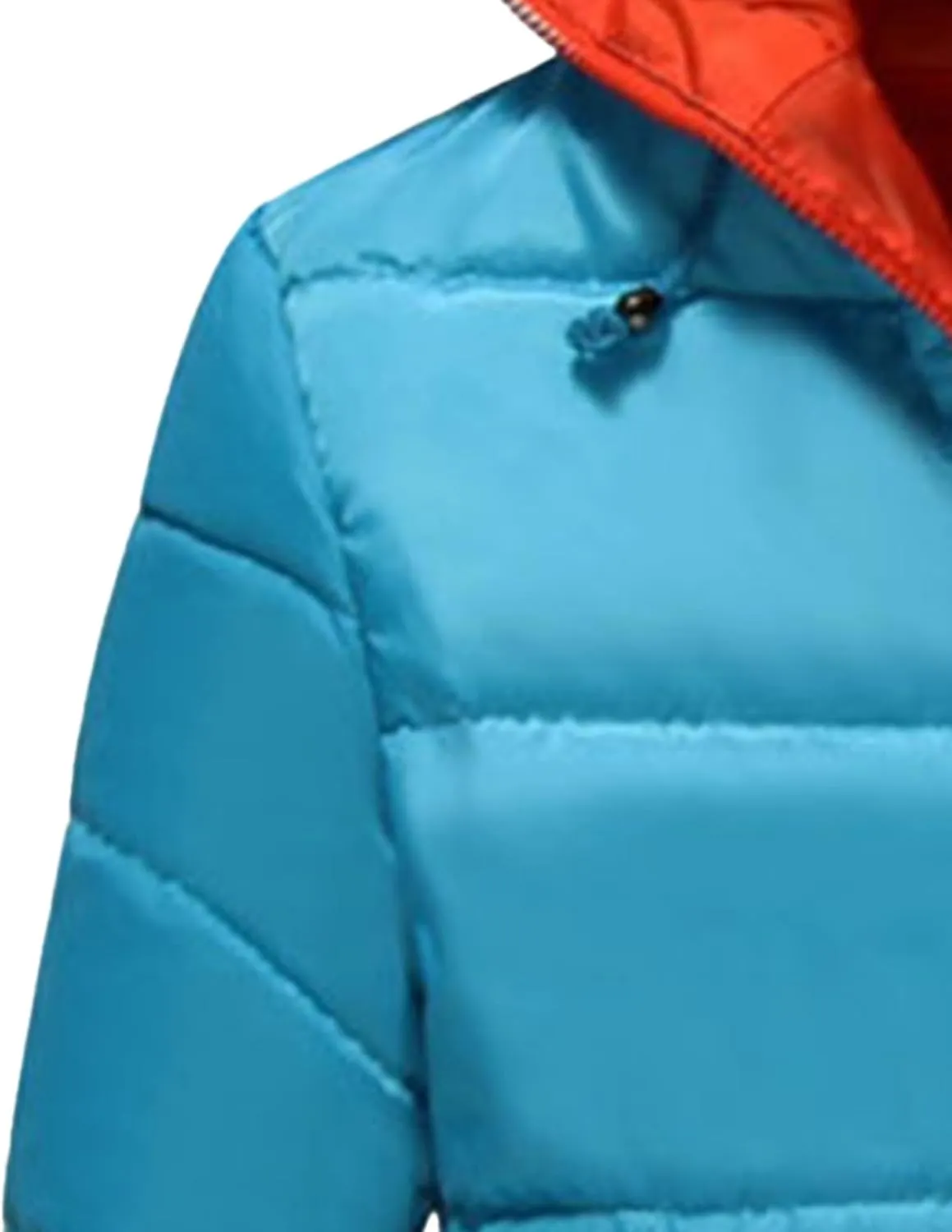 Maiyifu-GJ Men Hooded Winter Down Jackets Coat Thicken Padded Parka Warm Outerwear Lightweight Waterproof Hiking Coat