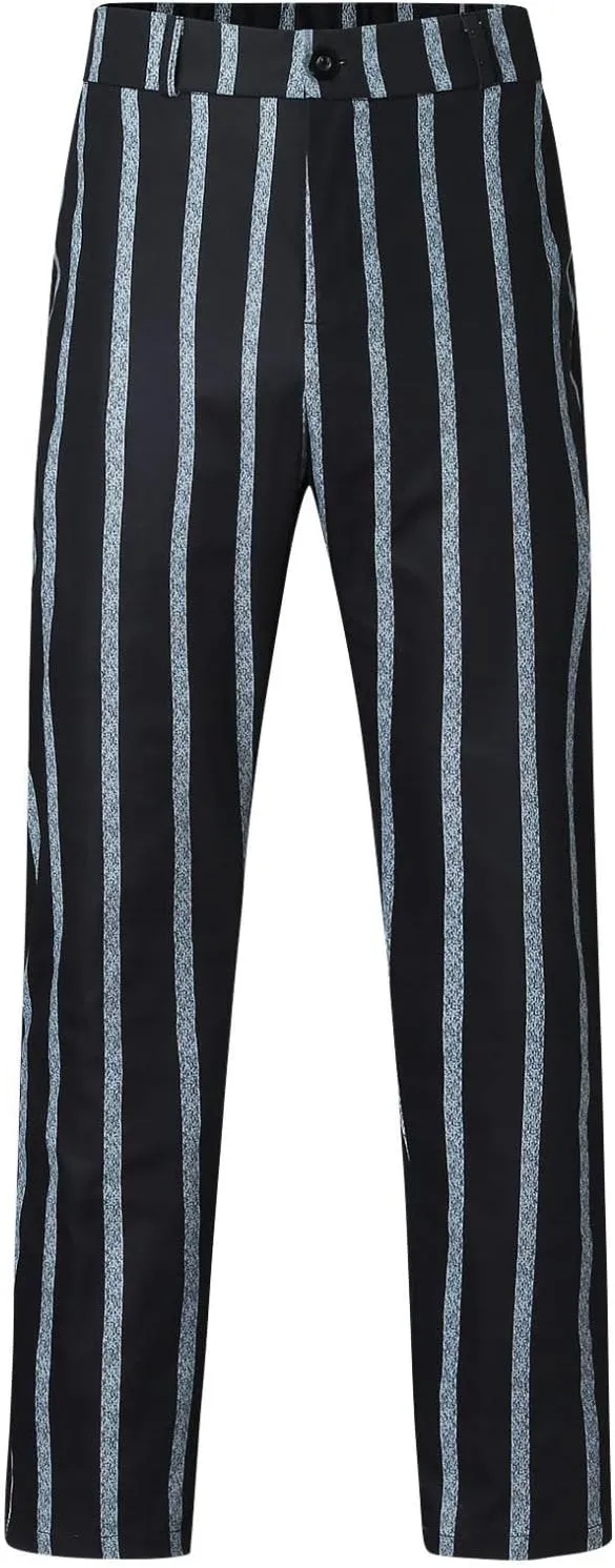 Men Plaid Slant Pocket Tapered Pants Slim Fit Stretch Flat Front Business Golf Pencil Pants Modern Grid Tailored Pants