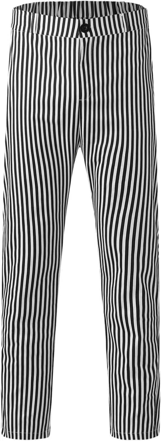 Men Plaid Slant Pocket Tapered Pants Slim Fit Stretch Flat Front Business Golf Pencil Pants Modern Grid Tailored Pants