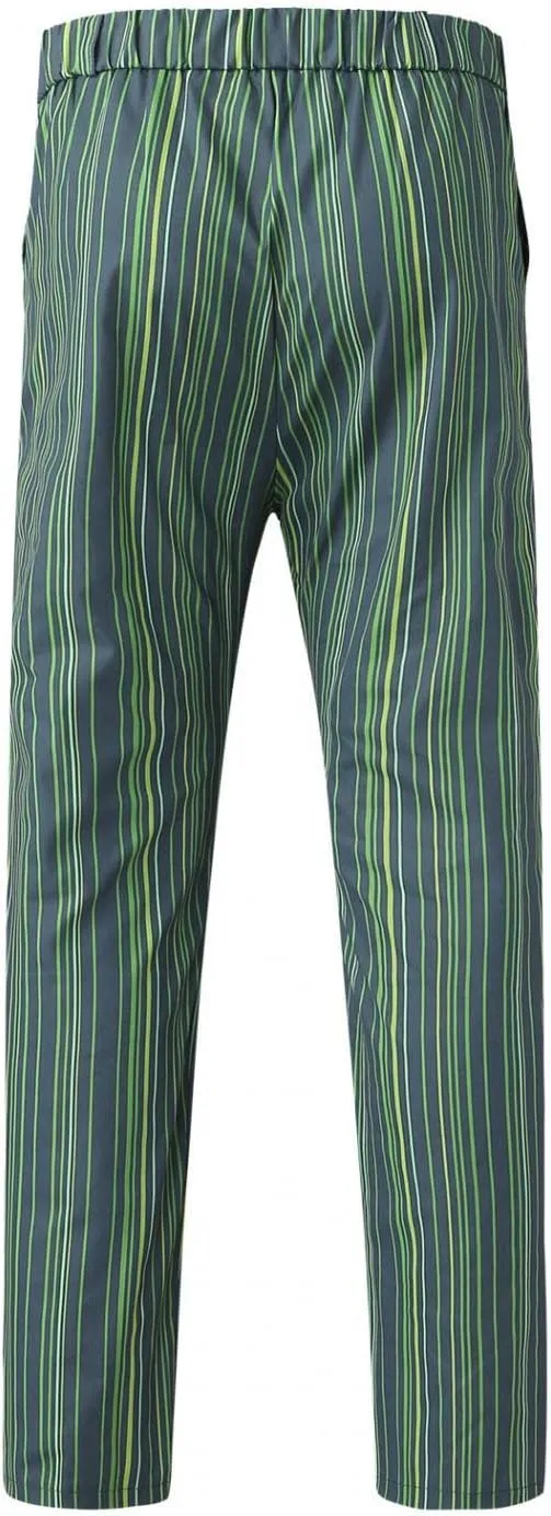 Men Plaid Slant Pocket Tapered Pants Slim Fit Stretch Flat Front Business Golf Pencil Pants Modern Grid Tailored Pants