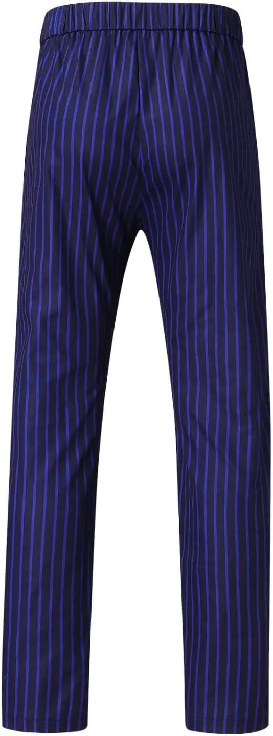 Men Plaid Slant Pocket Tapered Pants Slim Fit Stretch Flat Front Business Golf Pencil Pants Modern Grid Tailored Pants
