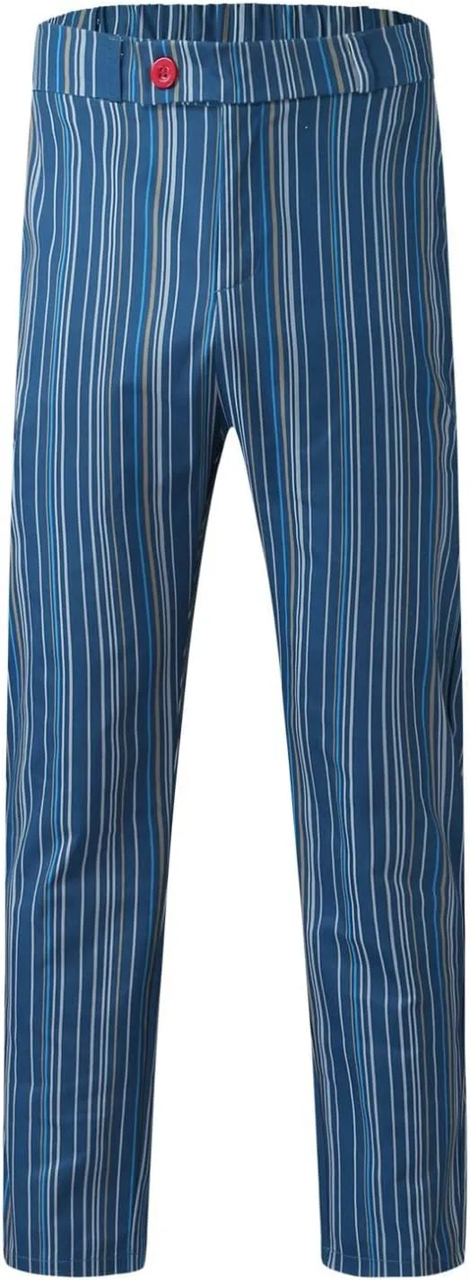 Men Plaid Slant Pocket Tapered Pants Slim Fit Stretch Flat Front Business Golf Pencil Pants Modern Grid Tailored Pants