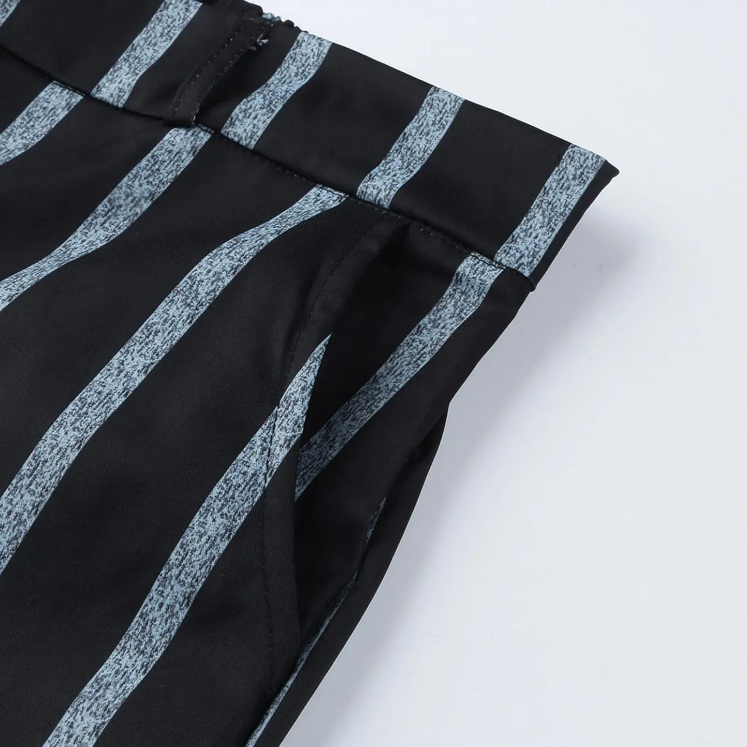 Men Plaid Slant Pocket Tapered Pants Slim Fit Stretch Flat Front Business Golf Pencil Pants Modern Grid Tailored Pants