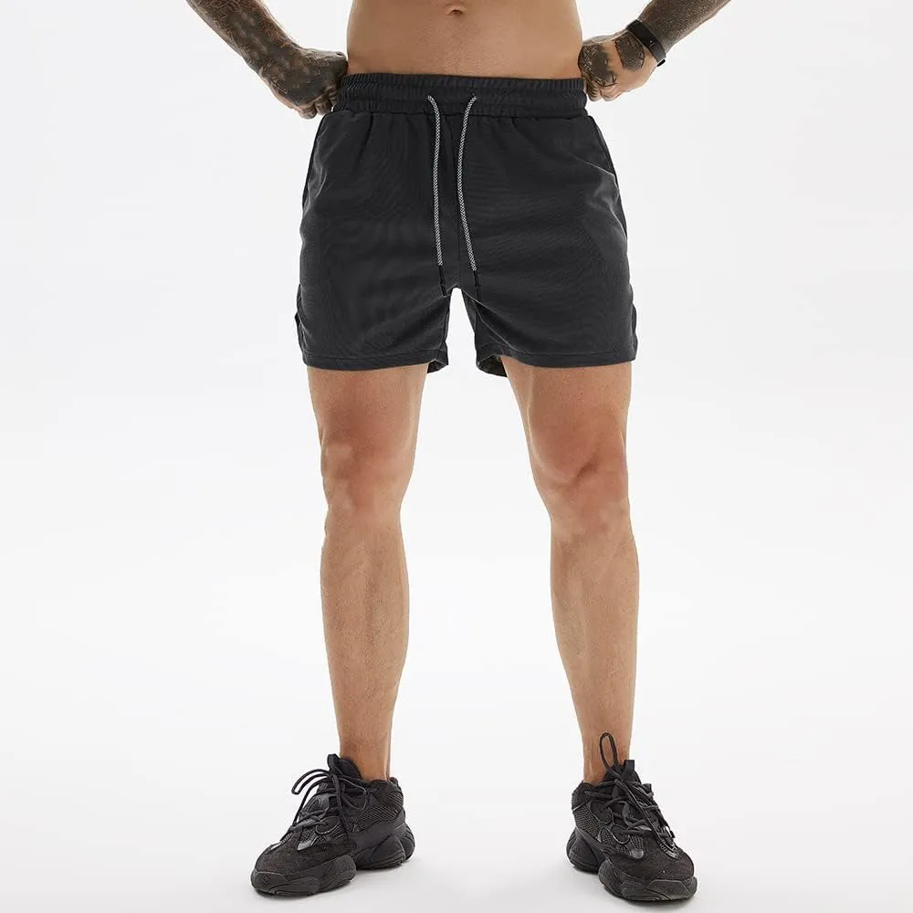 Men Running Shorts with Towel Loop Quick Dry Exercise Shorts for Gym Workout
