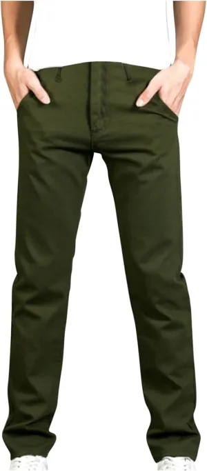 Mens 2023 Fashion Jeans Pants Slim Fit Trendy Stretch Straight Leg Casual Pants Solid Outdoor Dailywear with Pocket