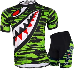 Men's Biking Jersey Full Zip Riding Wear Cycling Clothes by Sponee
