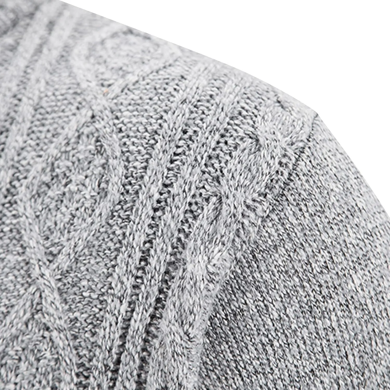 Men's Cardigan Sweaters Button Down Cable Knit Sweater Ribbed Sweater Stand Collar Sweaters Open Front Cardigan
