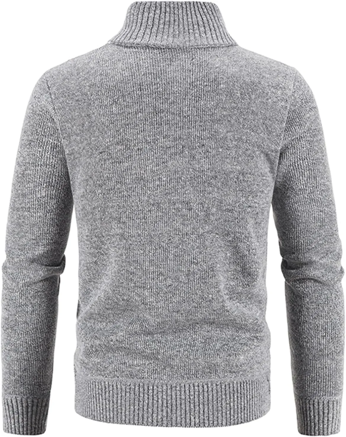 Men's Cardigan Sweaters Button Down Cable Knit Sweater Ribbed Sweater Stand Collar Sweaters Open Front Cardigan