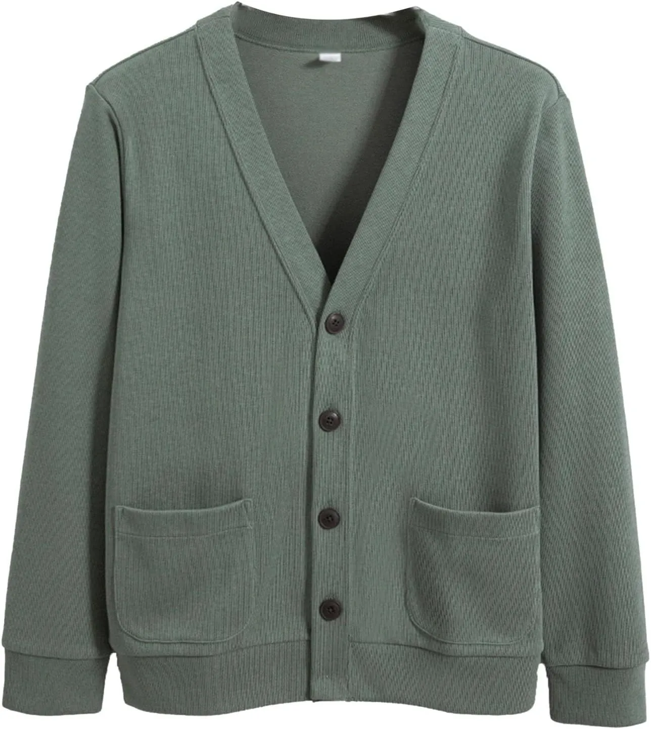 Mens Cardigan Sweaters with Buttons Fall Winter Casual Long Sleeve V Neck Button Down Sweaters