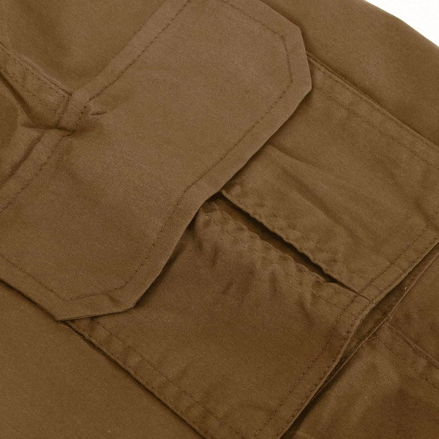 Mens Cargo Pants Casual Lightweight Elastic Waist Drawstring Tapered Pant with Pockets