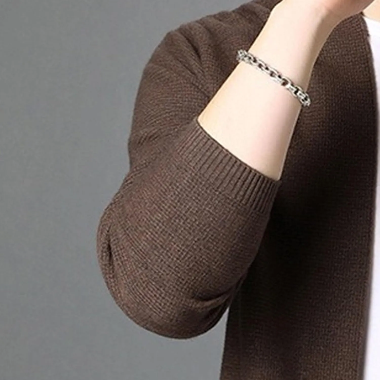 Men's Casual Cardigan Sweaters Button Down Knitted Sweaters Jackets Slim Fit Long Sleeve Cable Knit Cardigans