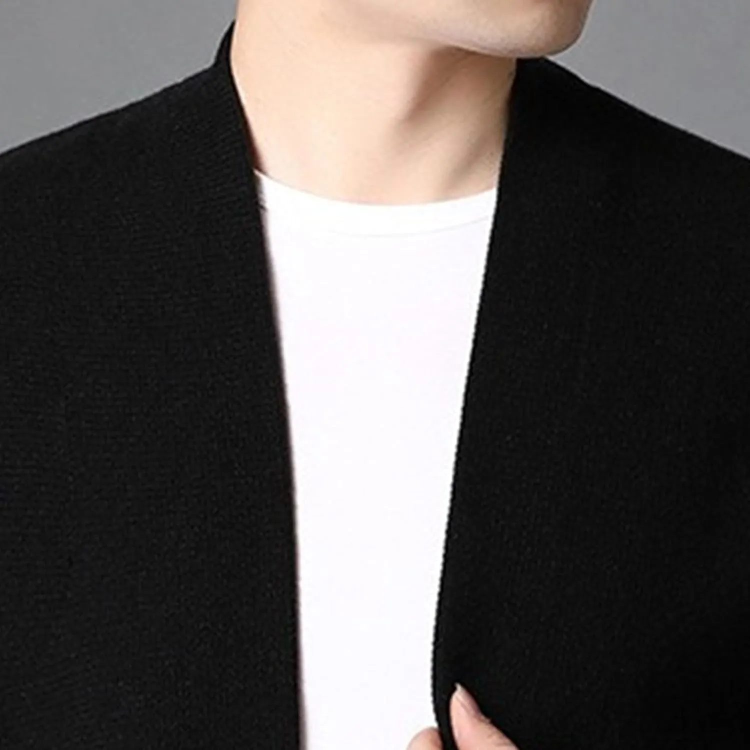Men's Casual Cardigan Sweaters Button Down Knitted Sweaters Jackets Slim Fit Long Sleeve Cable Knit Cardigans