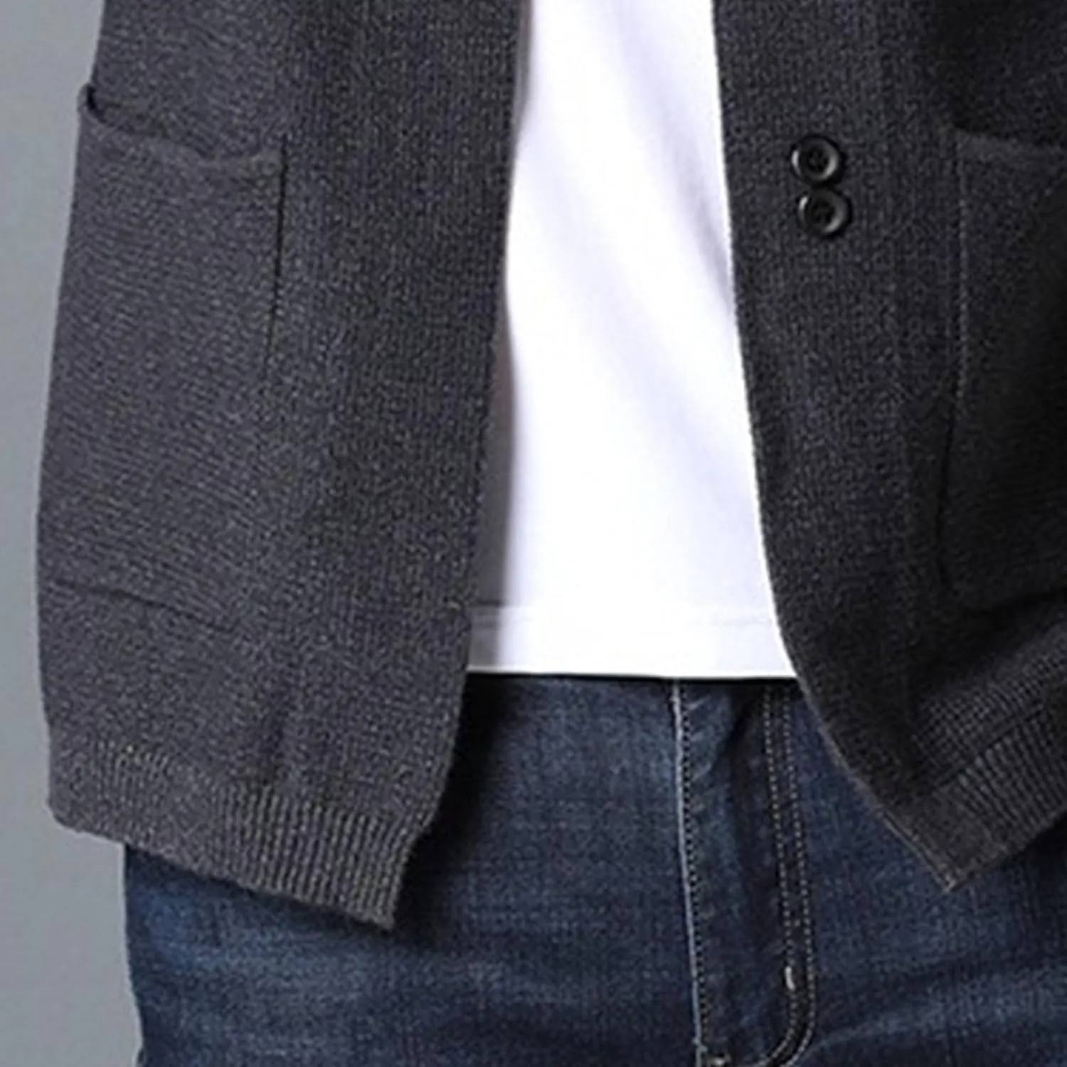 Men's Casual Cardigan Sweaters Button Down Knitted Sweaters Jackets Slim Fit Long Sleeve Cable Knit Cardigans