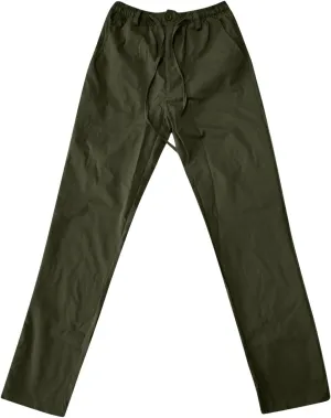 Men's Casual Cotton Pants Regular Fit Elastic Waist Straight Leg Chino Pants