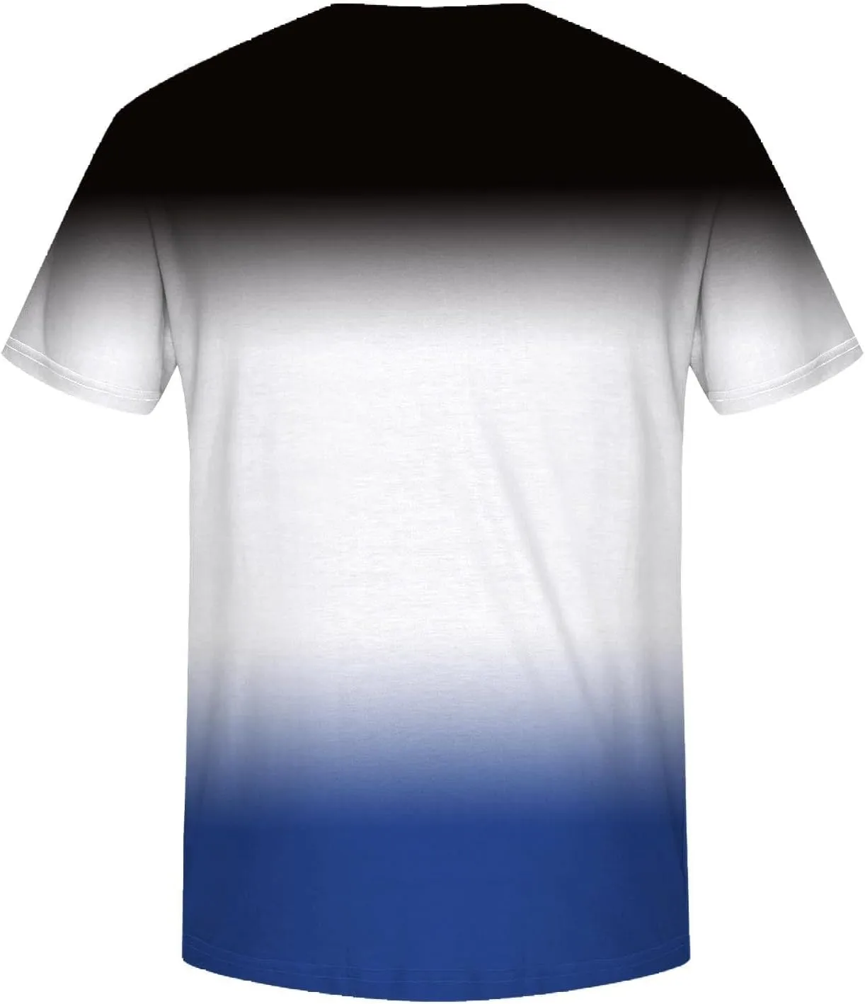 Men's Casual Gradient Color T Shirt Short Sleeve Crew Neck Loose Fit Comfortable Tee Stylish Dating Summer Top Big and Tall