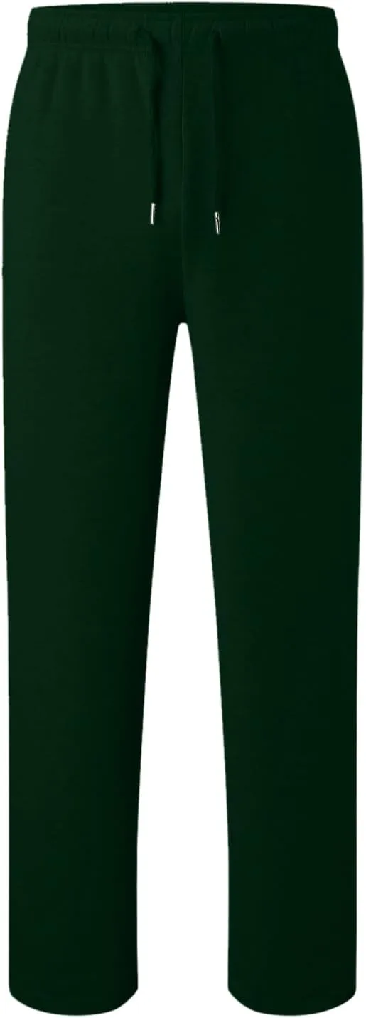 Men's Casual Pants Drawstring Lightweight Trousers Elastic Waist Yoga Lounge Pants with Pockets