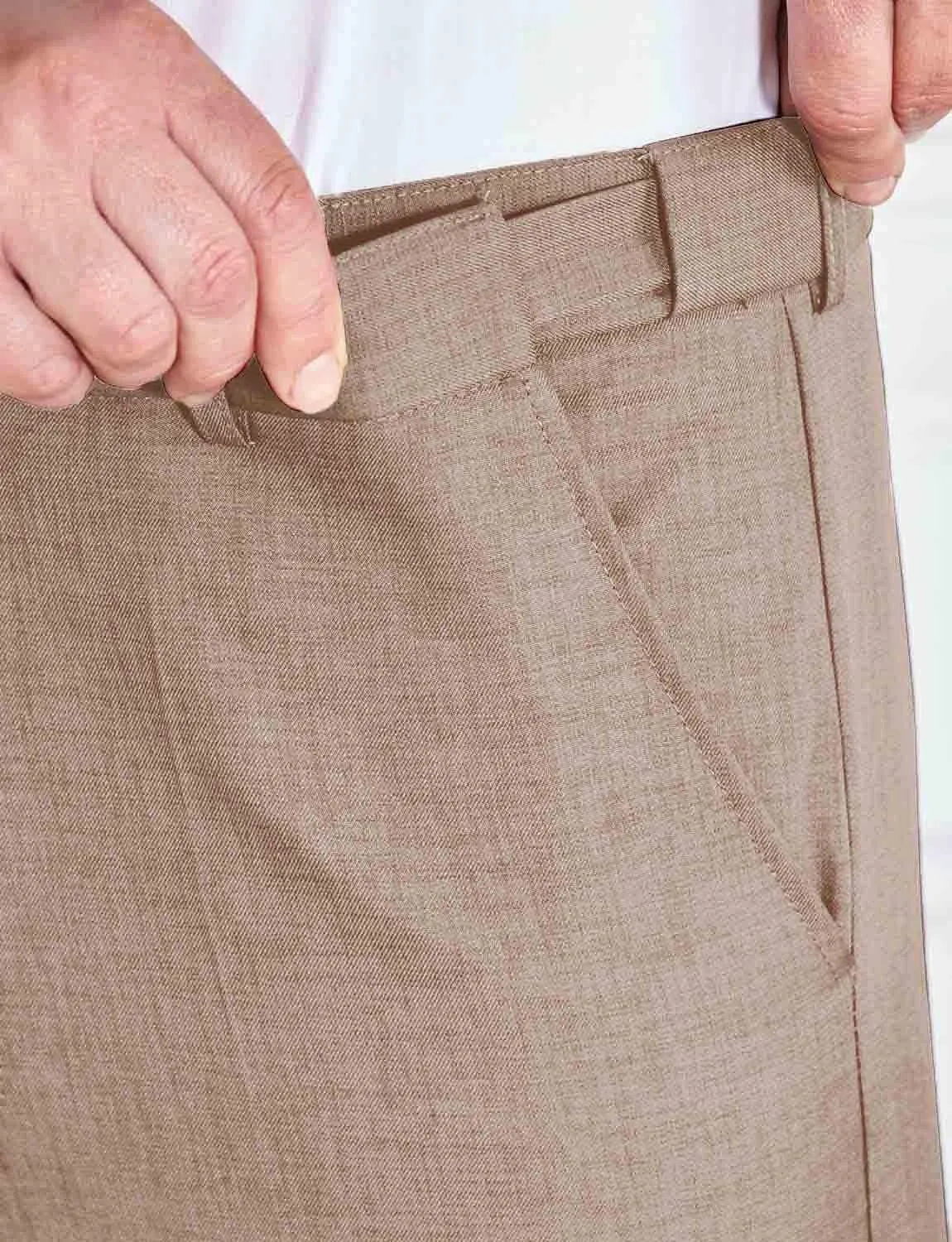 Men's Hidden Stretch Waistband Pants Stylish Comfort & Flexibility in Men's Tailored Slacks