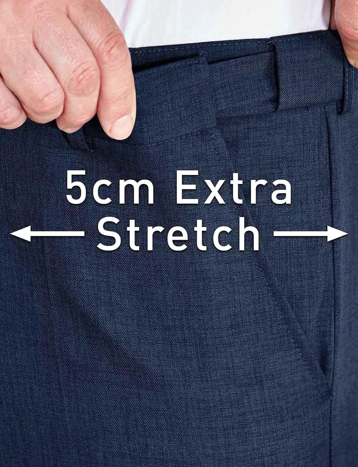Men's Hidden Stretch Waistband Pants Stylish Comfort & Flexibility in Men's Tailored Slacks