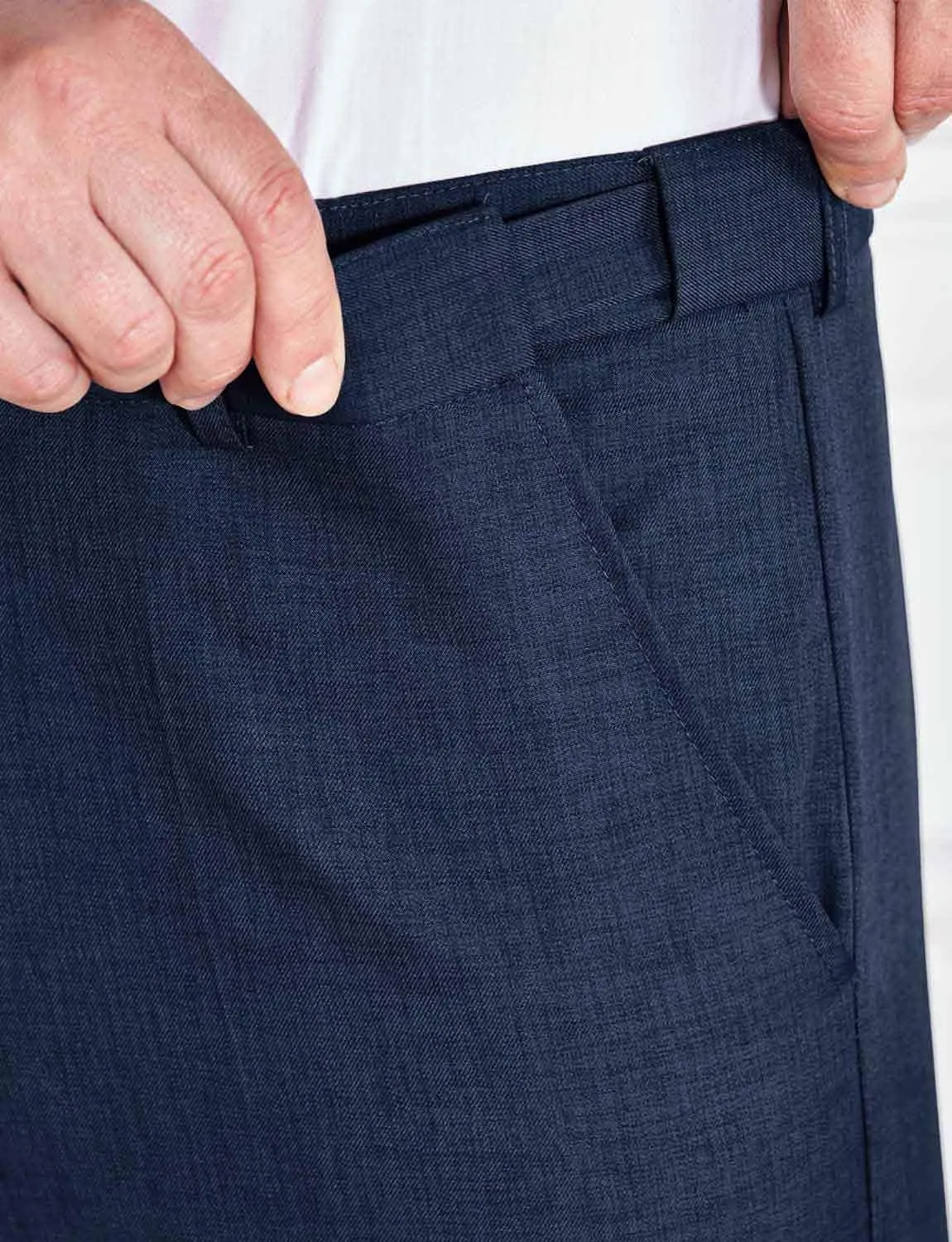 Men's Hidden Stretch Waistband Pants Stylish Comfort & Flexibility in Men's Tailored Slacks
