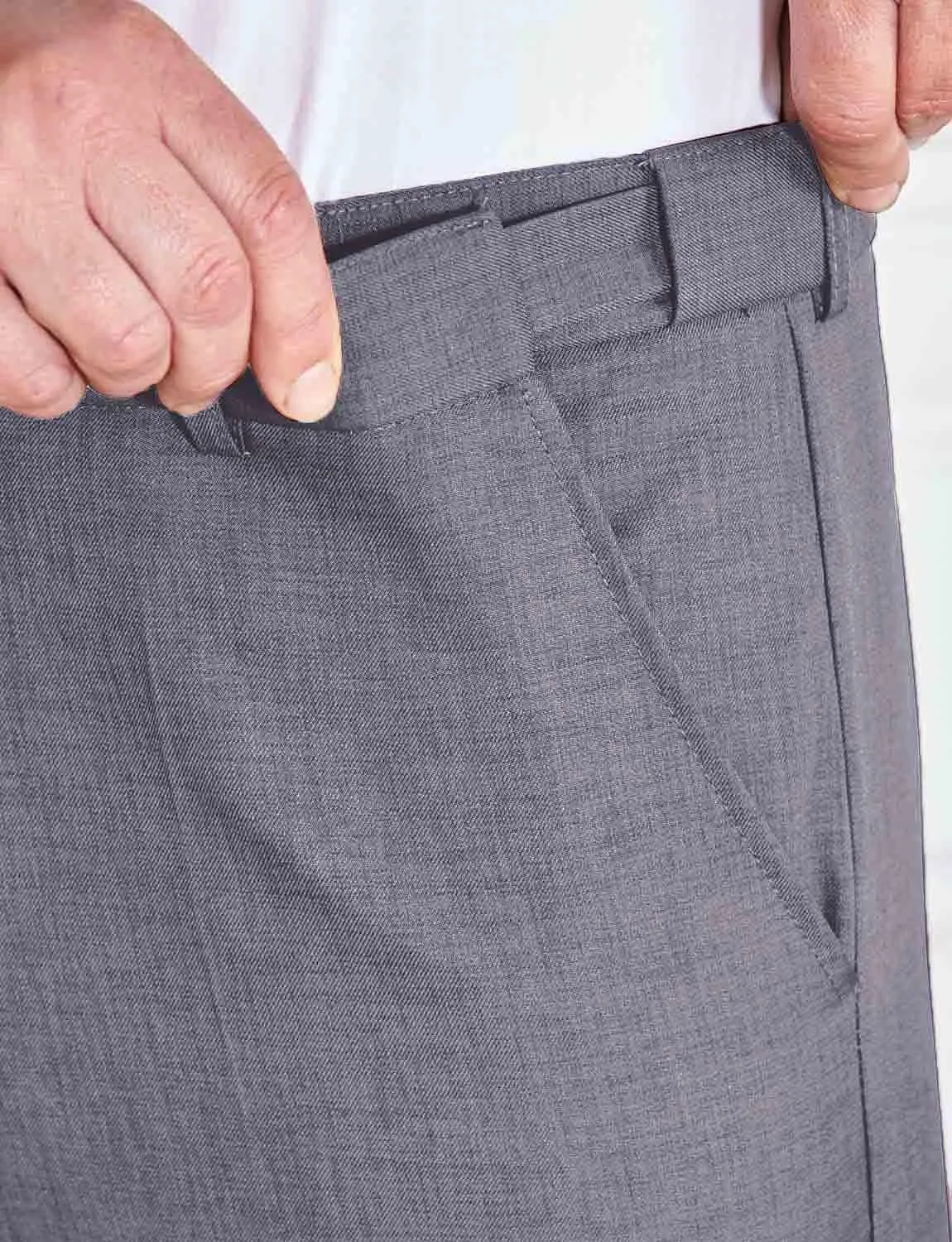 Men's Hidden Stretch Waistband Pants Stylish Comfort & Flexibility in Men's Tailored Slacks