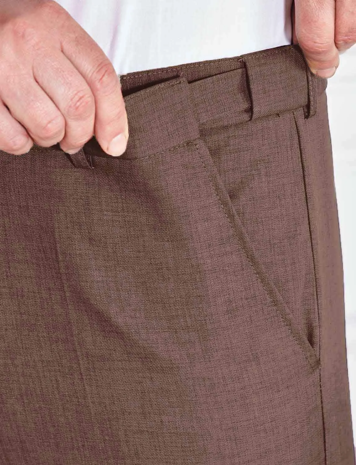 Men's Hidden Stretch Waistband Pants Stylish Comfort & Flexibility in Men's Tailored Slacks