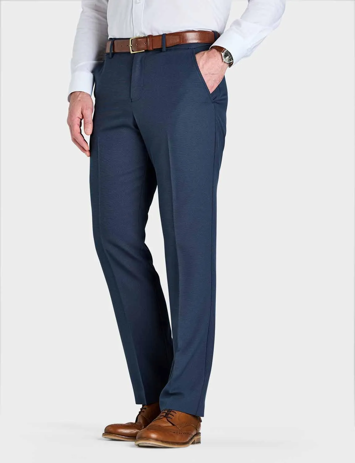 Men's Hidden Stretch Waistband Pants Stylish Comfort & Flexibility in Men's Tailored Slacks
