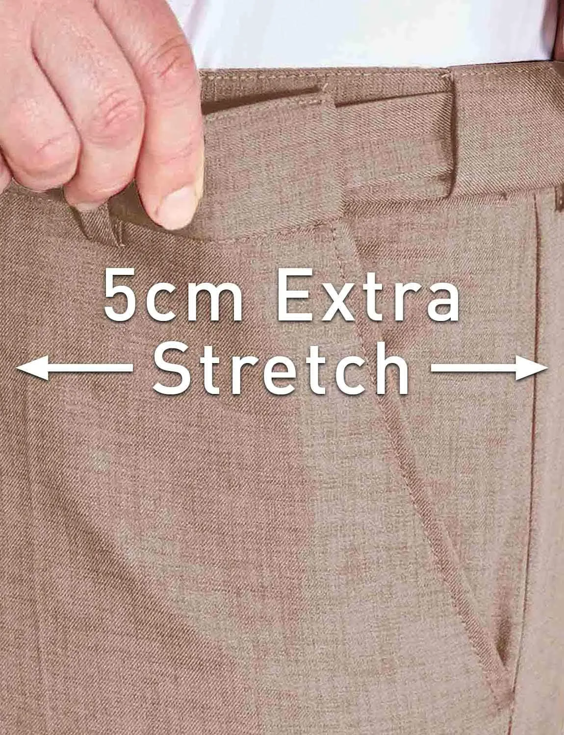 Men's Hidden Stretch Waistband Pants Stylish Comfort & Flexibility in Men's Tailored Slacks