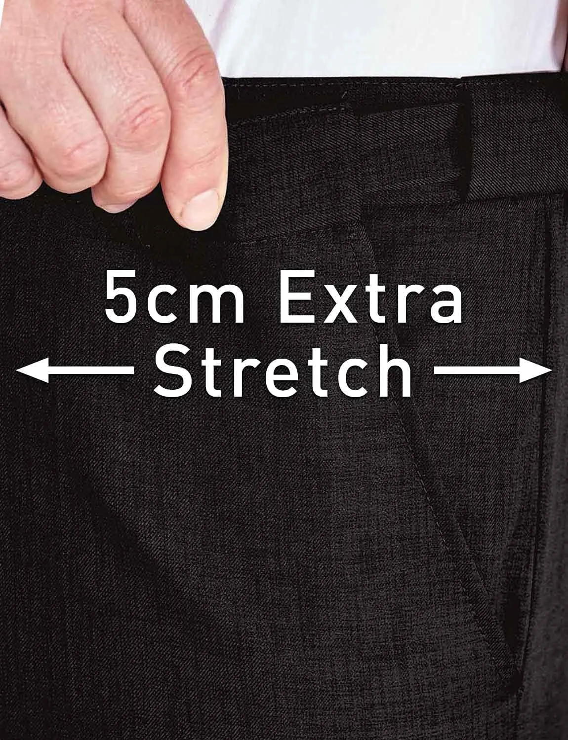 Men's Hidden Stretch Waistband Pants Stylish Comfort & Flexibility in Men's Tailored Slacks