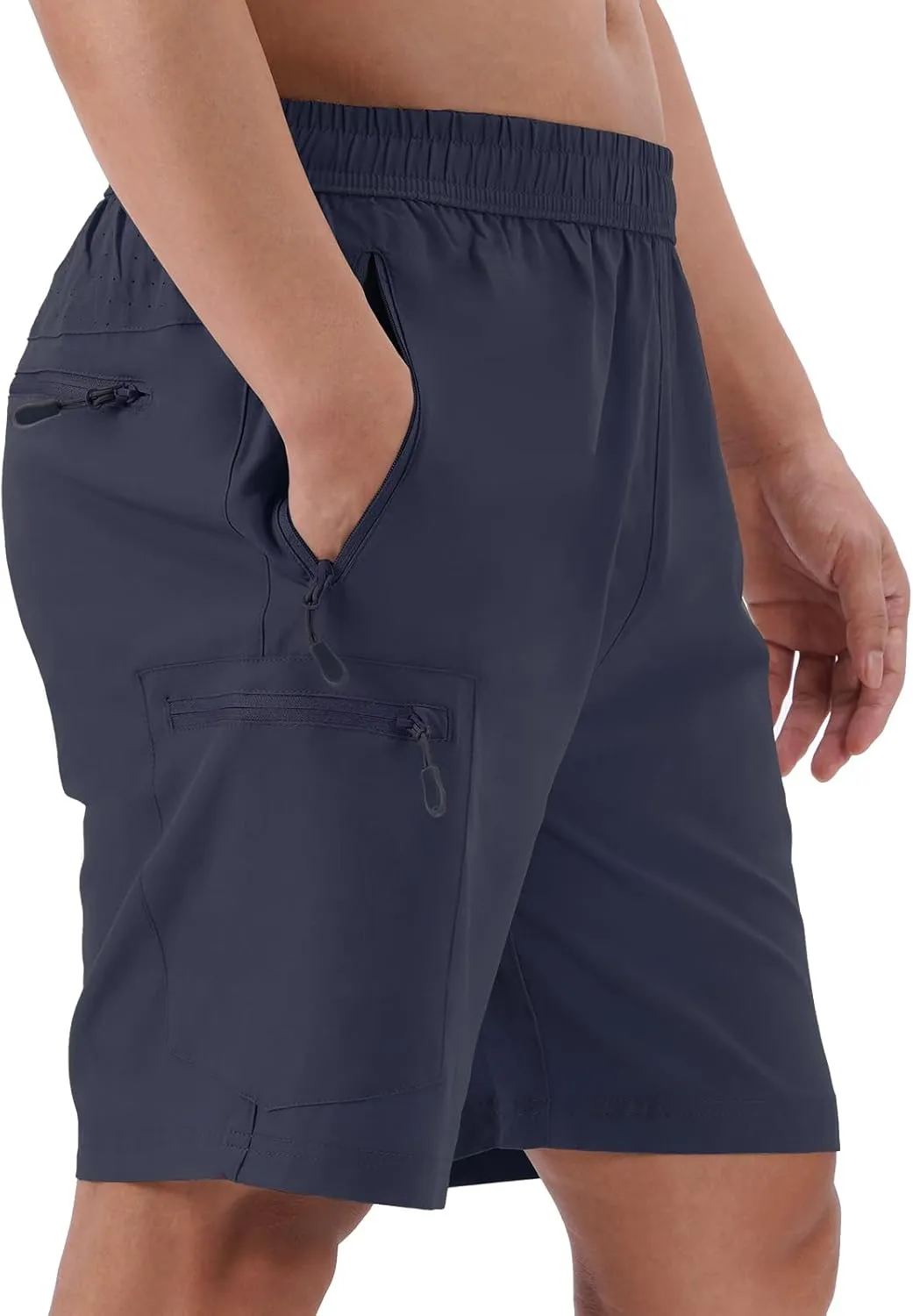 Men's Hiking Cargo Shorts Quick Dry Athletic Workout Gym Shorts with 4 Pockets