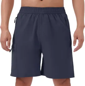 Men's Hiking Cargo Shorts Quick Dry Athletic Workout Gym Shorts with 4 Pockets