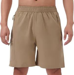 Men's Hiking Cargo Shorts Quick Dry Athletic Workout Gym Shorts with 4 Pockets