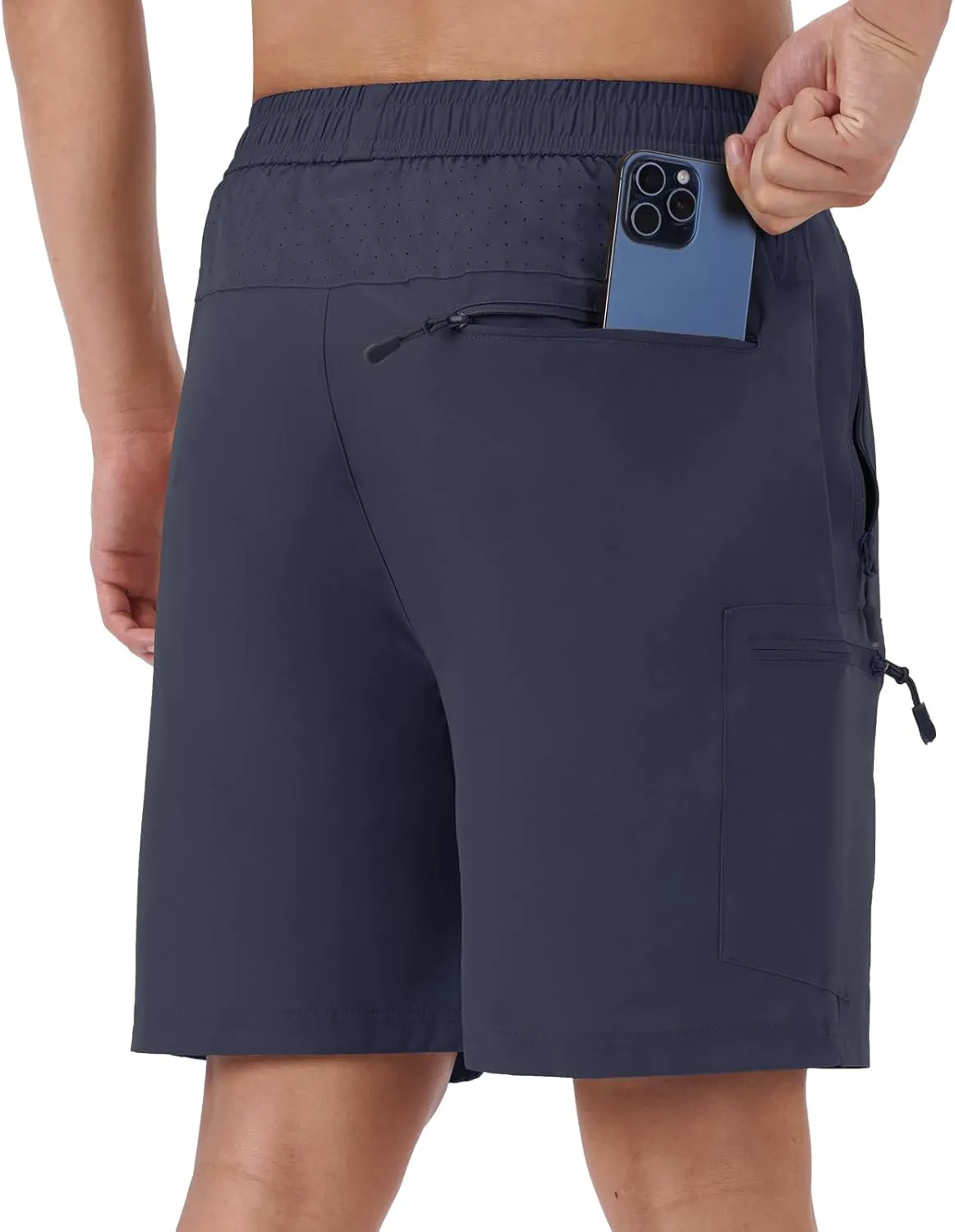 Men's Hiking Cargo Shorts Quick Dry Athletic Workout Gym Shorts with 4 Pockets