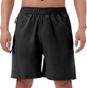 Men's Hiking Cargo Shorts Quick Dry Athletic Workout Gym Shorts with 4 Pockets