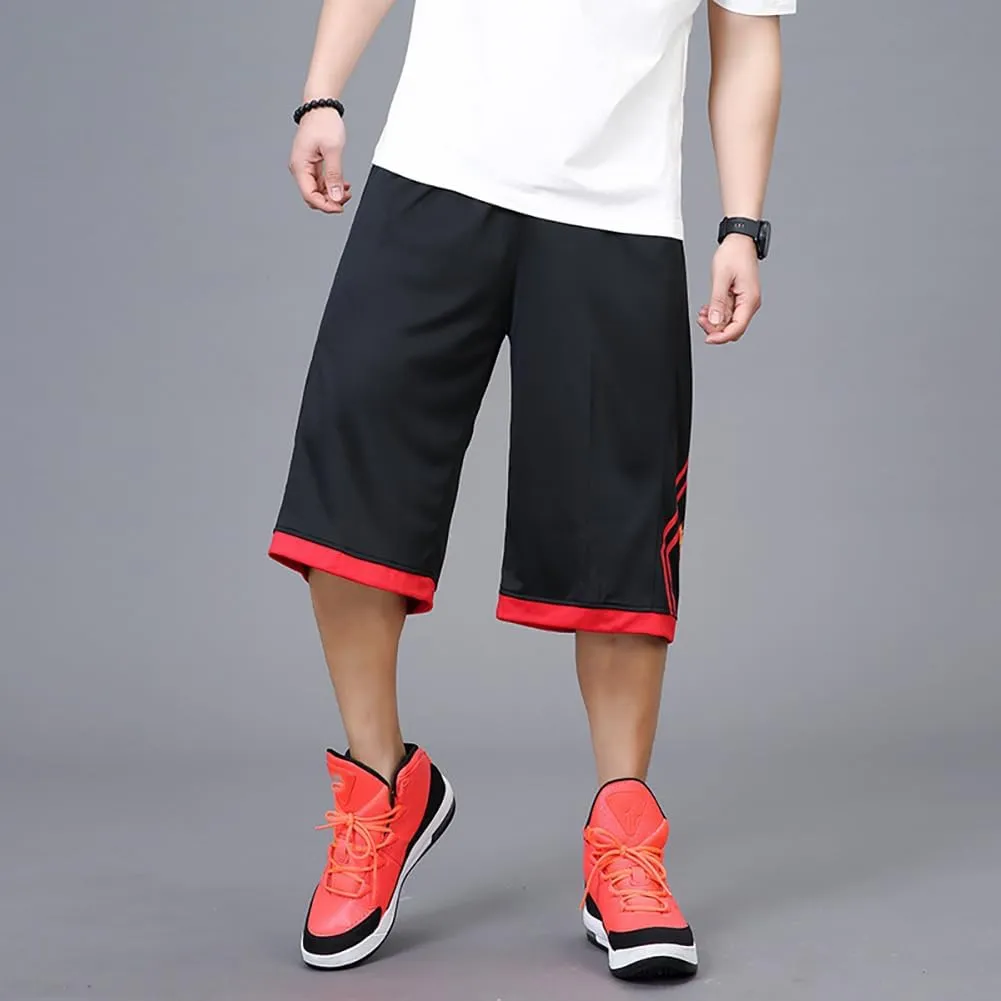 Mens Long Basketball Shorts Summer Workout Quick Dry Shorts Casual for Men
