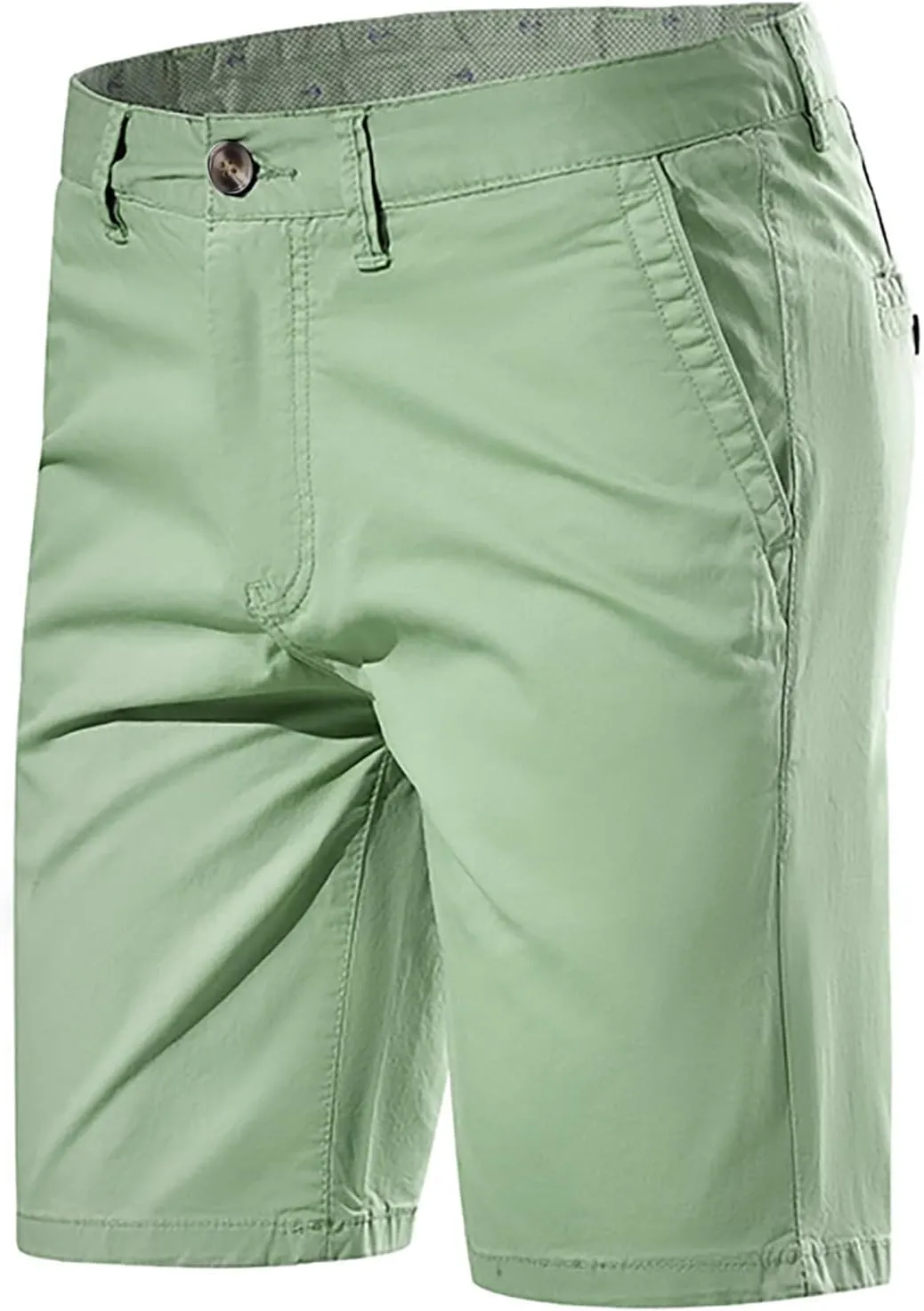 Mens Lounge Shorts with Pockets Casual Stretch Slim Fit Denim Shorts 6 Inch Inseam Summer Beach Linen Shorts