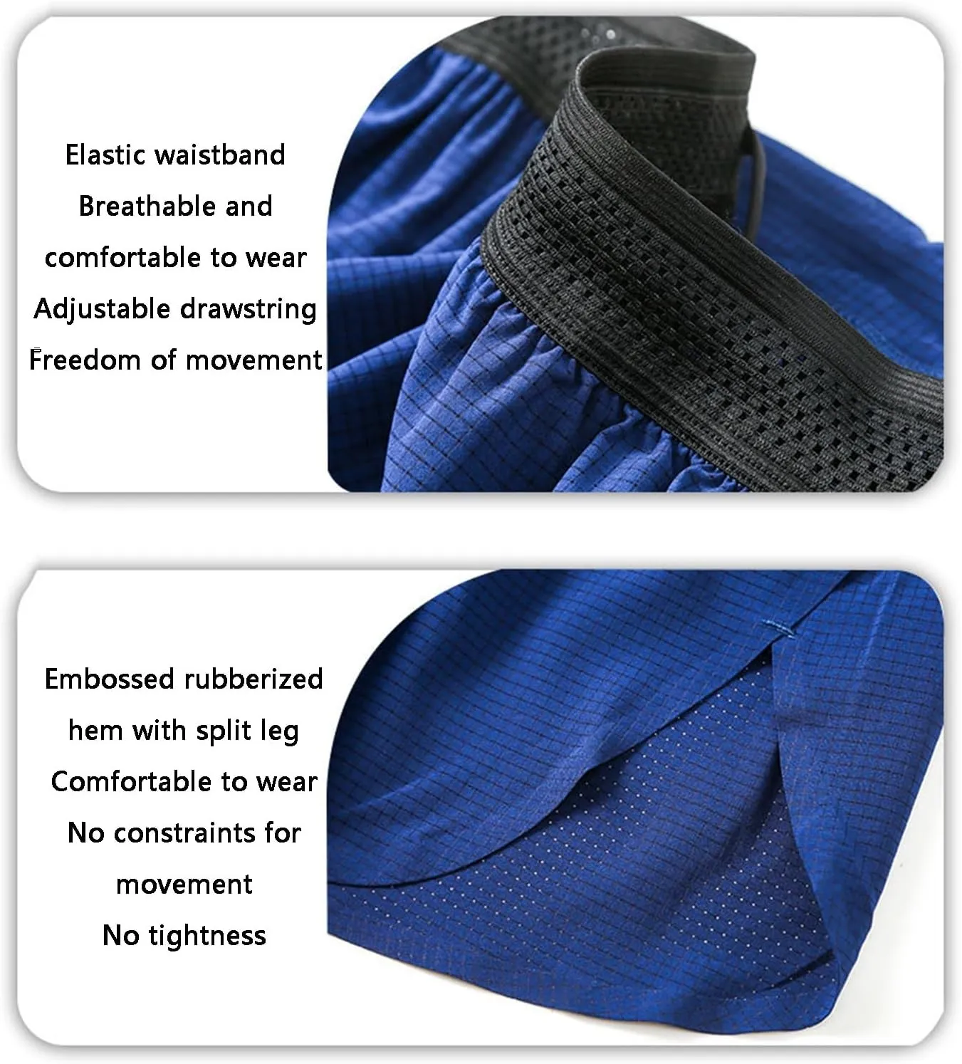 Men's Quick Dry Athletic Shorts, Marathon Fitness Running Summer Shorts, Breathable and Loose