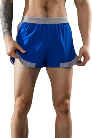 Men's Quick Dry Gym Shorts Lightweight Breathable Athletic Flat Front Shorts for Running