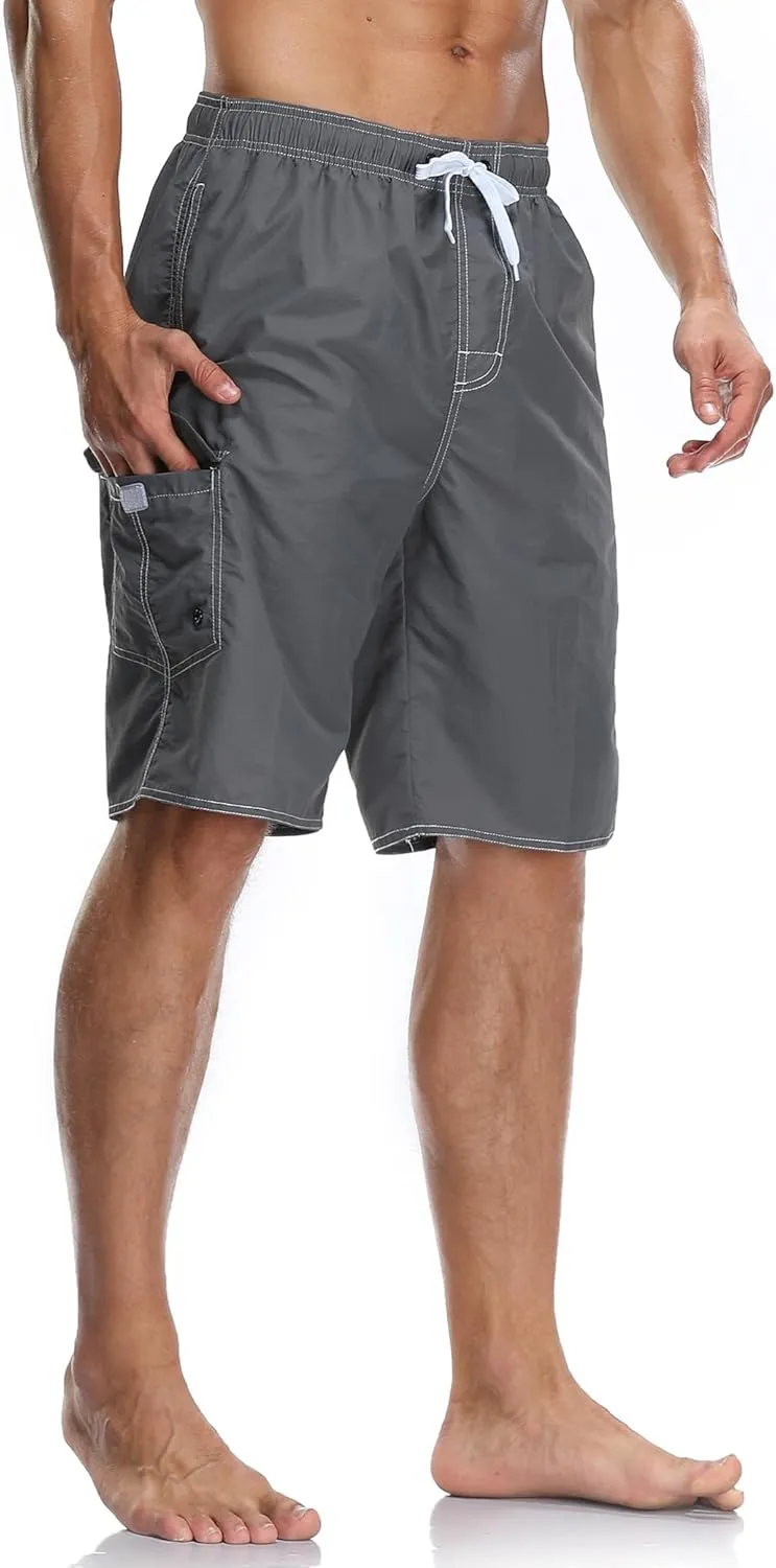 Men's Quick Dry Swim Trunks Board Shorts Swimwear Bathing Suits