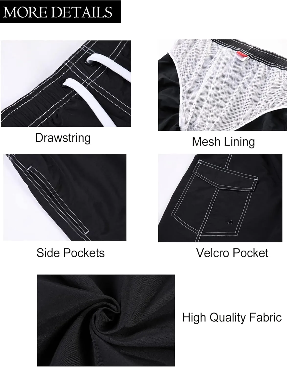 Men's Quick Dry Swim Trunks Board Shorts Swimwear Bathing Suits