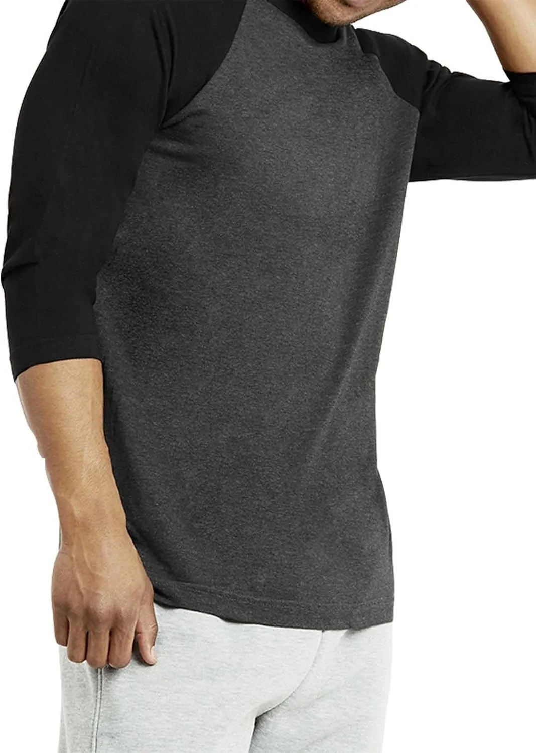 Men's Raglan Baseball Tee Shirt - Casual T-Shirts