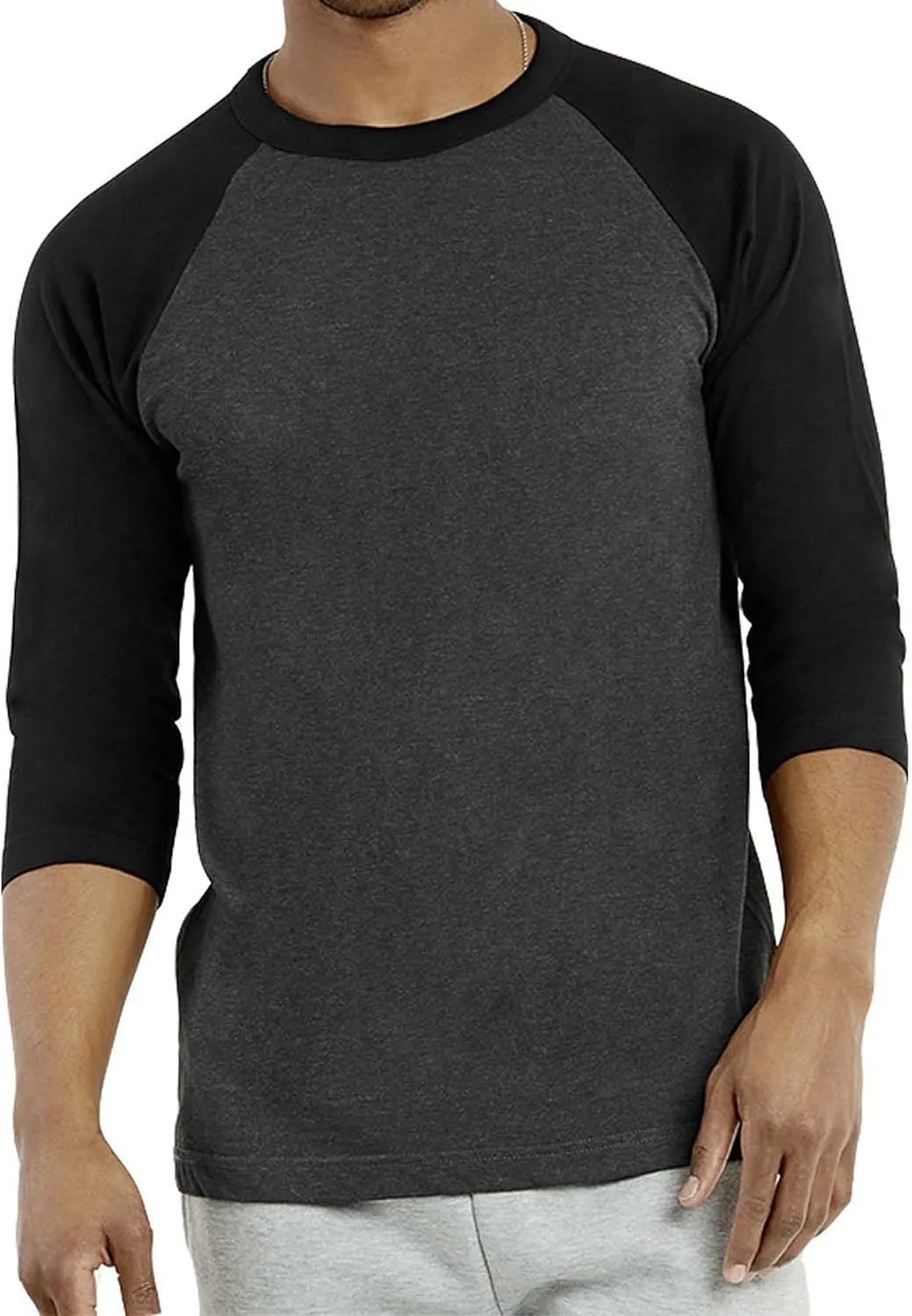 Men's Raglan Baseball Tee Shirt - Casual T-Shirts
