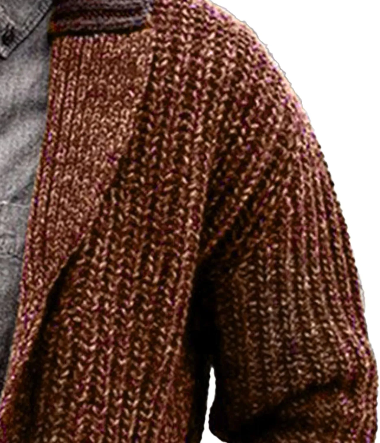 Men's Shawl Collar Cardigan Knit Shawl Collar Pockets Cardigans Slim Fit Cable Knit Button Down Cardigan Sweater