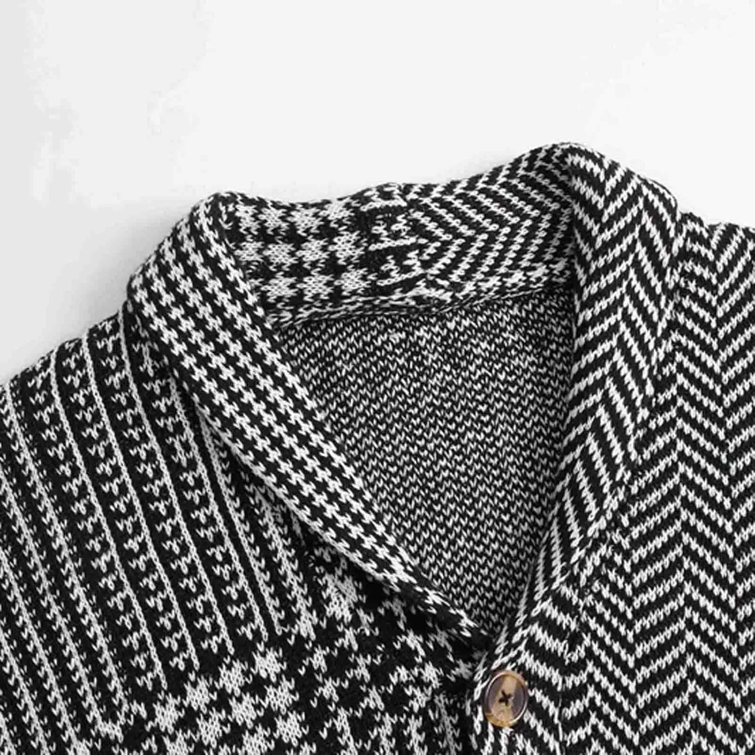 Mens Sweater Jacket Men's Wool Blended Cardigan Sweaters Shawl Neck Button Down Cardigans with Pockets