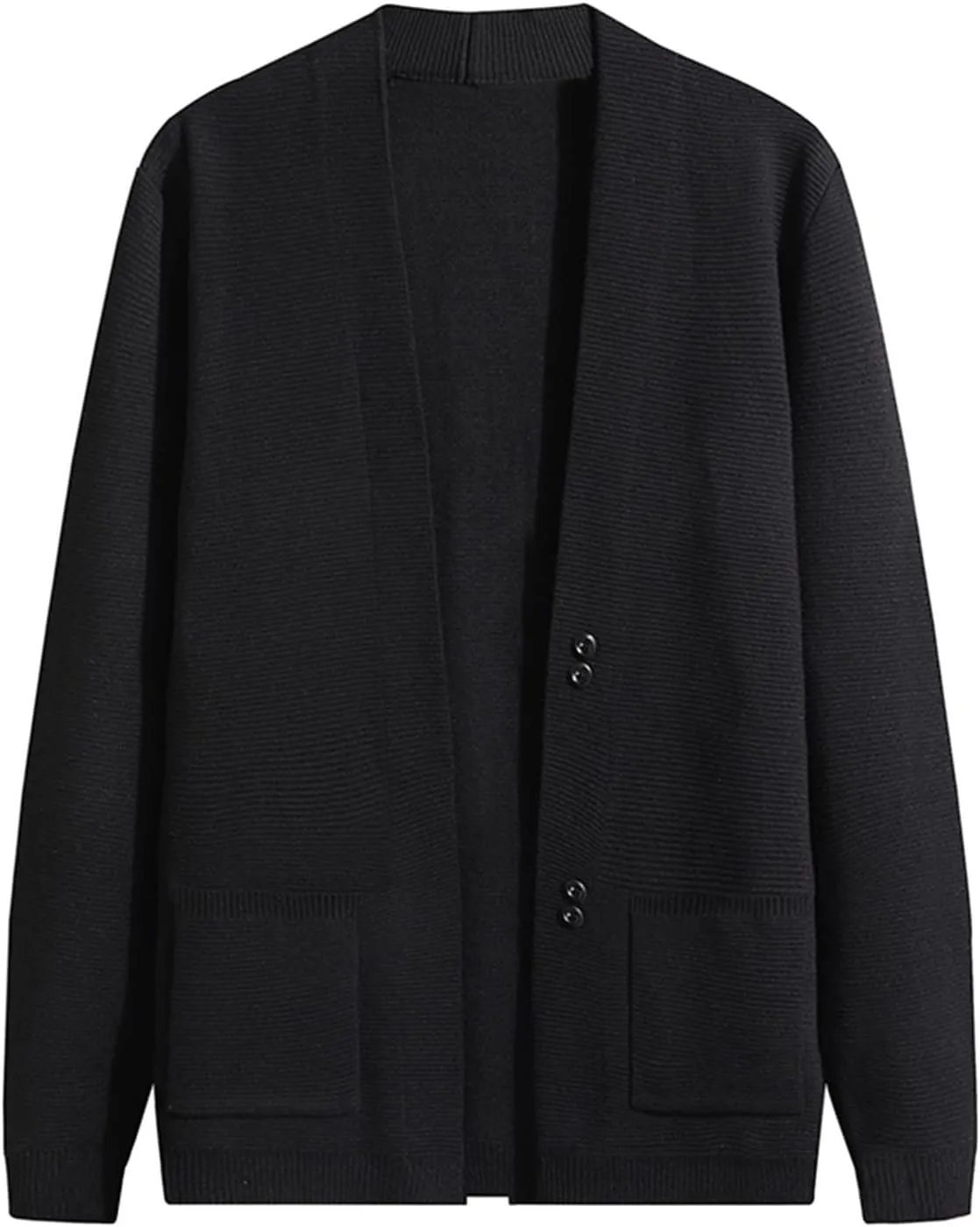 Mens Sweater Jacket Men's Wool Blended Cardigan Sweaters V Neck Button Down Cardigans with Pockets