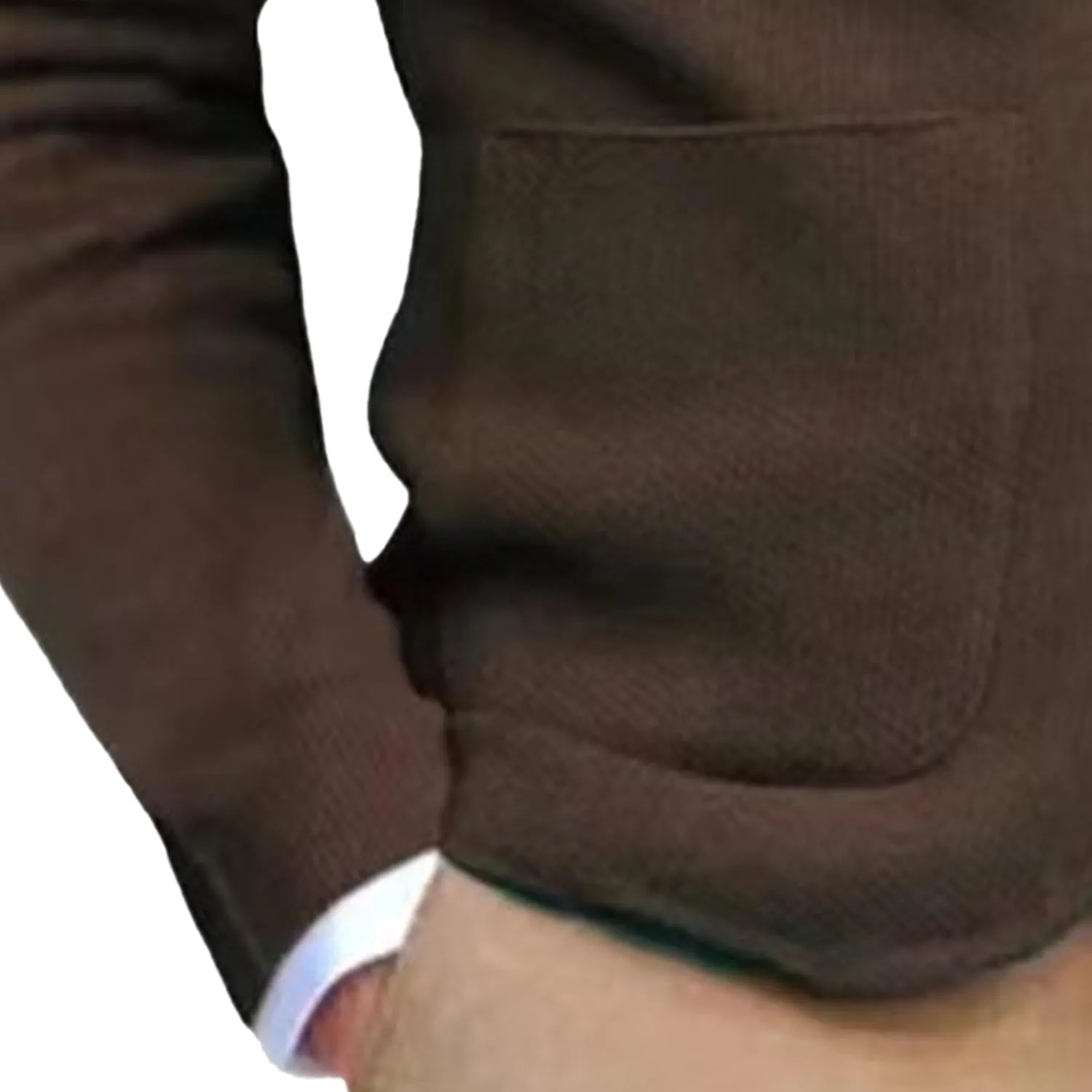 Mens Tailored Collar Cardigan Sweaters Elastic Long Sleeve Pockets Knitwear Button Down Knit Blazer Jacket