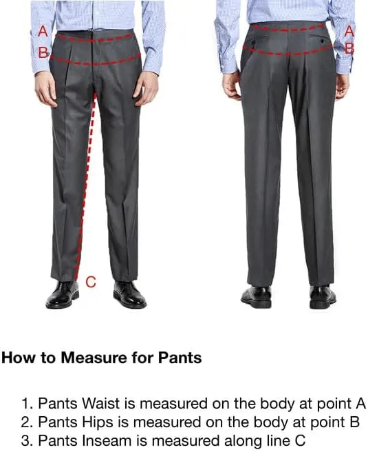 Men's Tailored Fit Premium Stretch Suit Pants Comfort Dress Pant Flat Front Dress Pant for Men Big & Tall